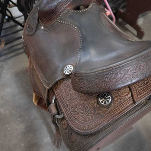 14" USED ALLEN'S ROPING SADDLE Saddles Allen's Saddlery   