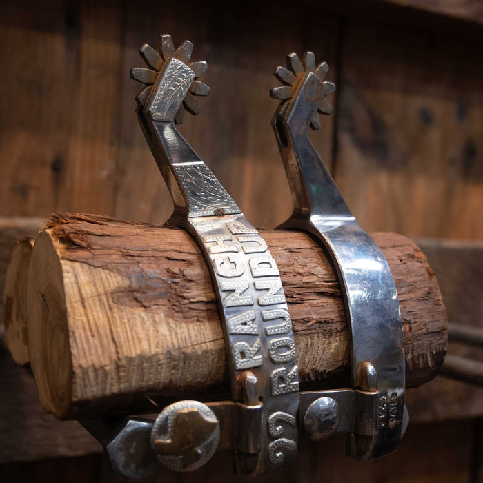 Jerry CATES Spur "99 Ranch Round Up" Tack - Spurs Jerry CATES