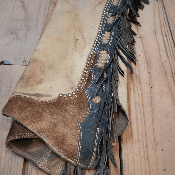 Shotgun Chaps w/Cowhide Accents