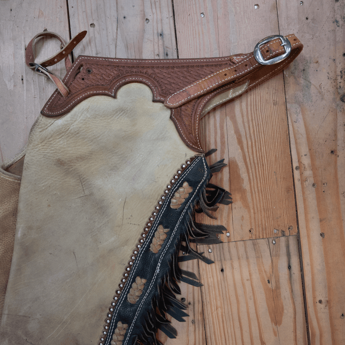 Shotgun Chaps w/Cowhide Accents