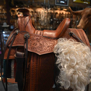 Western Cowboy Mini Saddle and Wolley Saddle Bags- Western Decor  _CA743 Collectibles Teskey's   