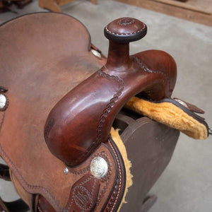 15" USED COATS RANCH CUTTING SADDLE Saddles Coats Saddlery   