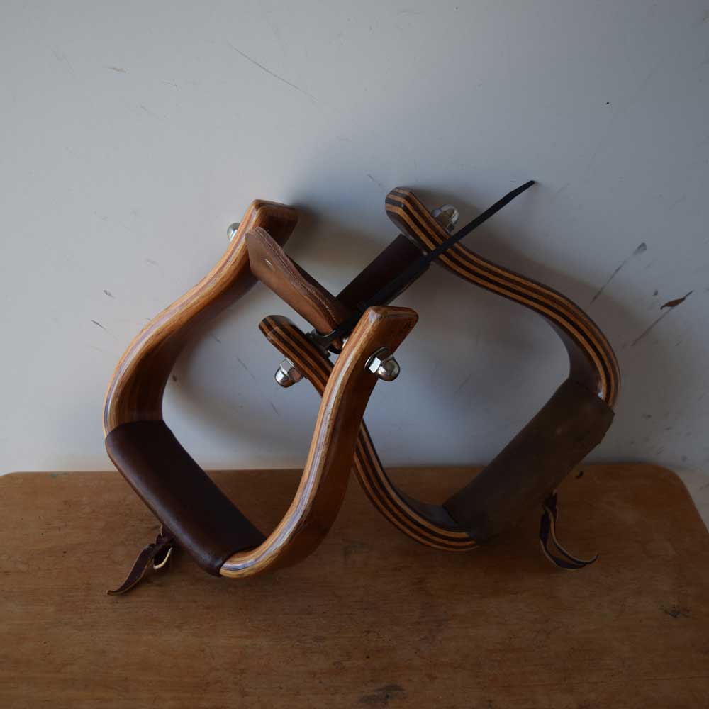 NEW Don Orell Wooden Stirrups Sale Barn Teskeys   