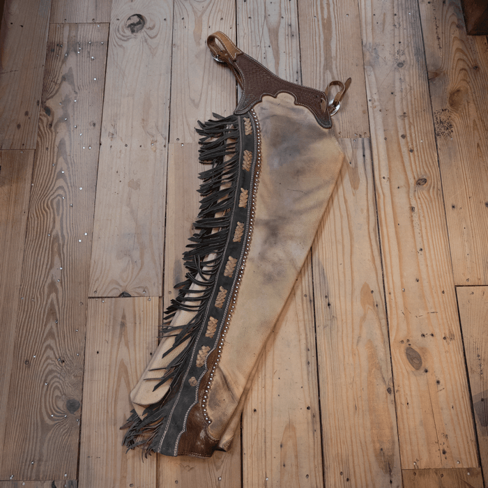 Shotgun Chaps w/Cowhide Accents