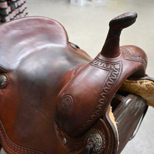 16.5" USED JEFF SMITH CUTTER SADDLE Saddles Jeff Smith   