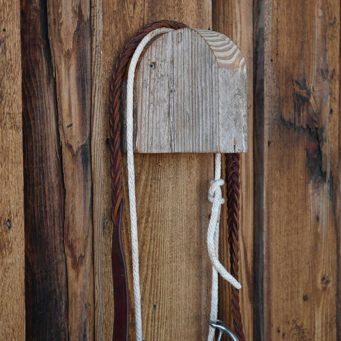 Draw Gag Twisted Wire Snaffle Bridle Rig w/Rope Reins