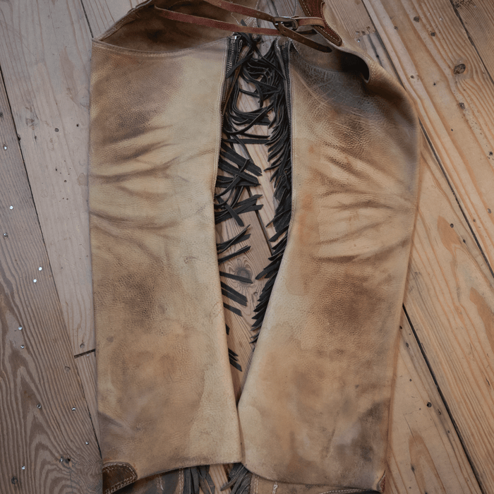 Shotgun Chaps w/Cowhide Accents