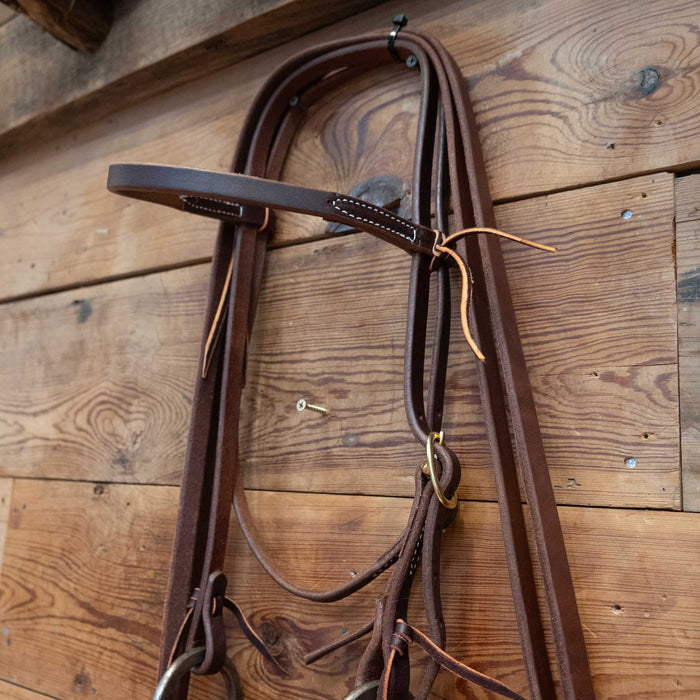 Josh Ownbey D-Ring Snaffle Bridle Rig w/ Browband Headstall