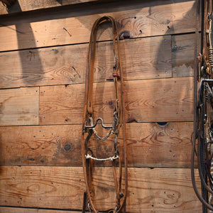 Bridle Rig - Jesse Hoover Silver Mounted Solid Port Bit RIG955 Tack - Rigs Jesse Hoover