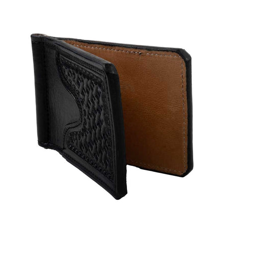 Bob Scott Black Basketweave Wallet MEN - Accessories - Wallets & Money Clips Bob Scott   