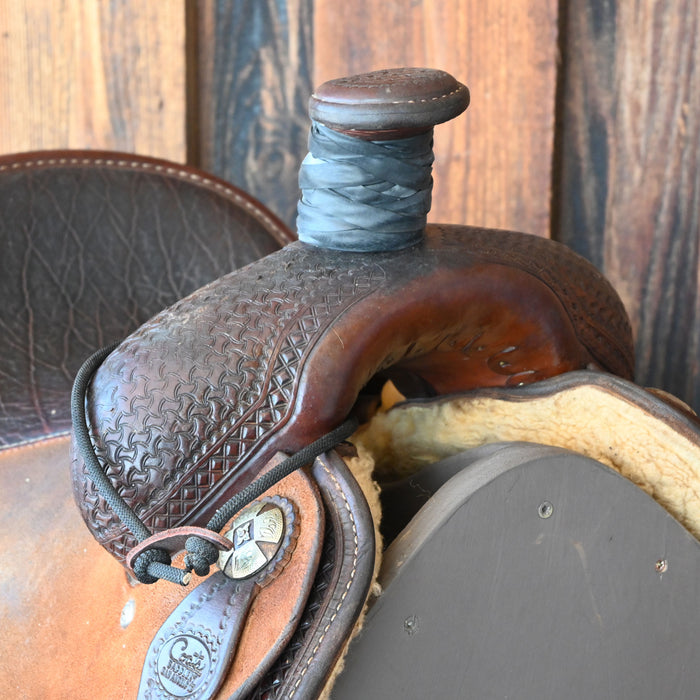 13.5" USED COATS TEAM ROPING SADDLE