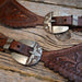 CATES Silver Mounted Longhorn Buckles w/Buddy Foster Spur Straps Tack - Spurs CATES