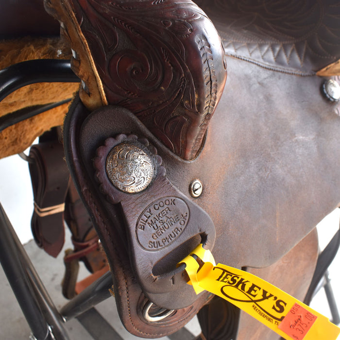 Used 13.5" Billy Cook Rider Saddle Sale Barn Billy Cook