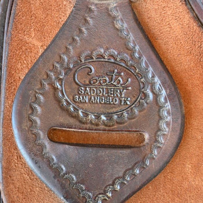13.5" USED COATS TEAM ROPING SADDLE