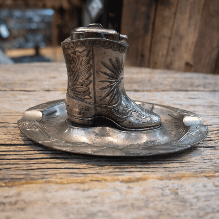 Late 40's Sterling Ashtray and Boot Lighter