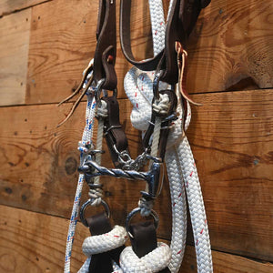 Cow Horse Supply Bridle Rig - with Gag Snaffle - Rope Martingale CHS190 Tack - Training - Headgear Cow Horse Supply   