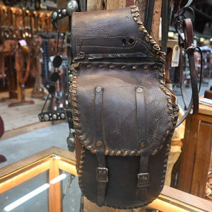 Vintage BUNKHOUSE Handmade Leather Saddle Bags _CA1119 Collectibles BUNKHOUSE