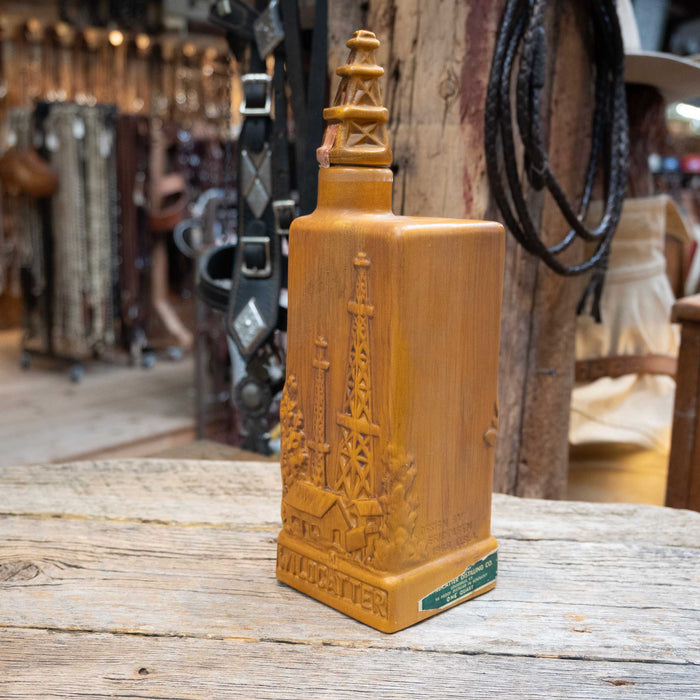 1968 Wildcatter Bournon Whiskey Decanter Louiseville, KY