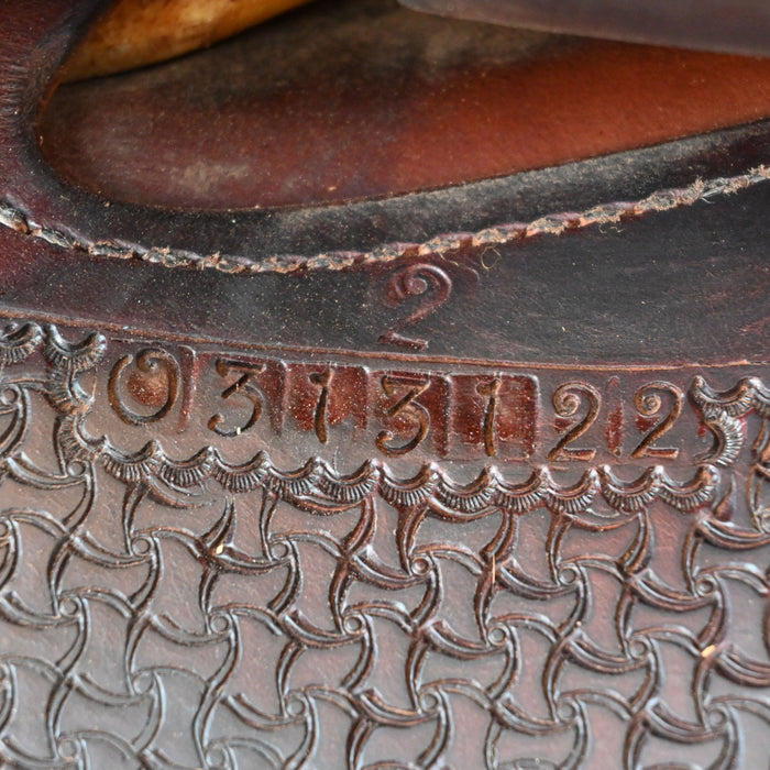 13.5" USED COATS TEAM ROPING SADDLE