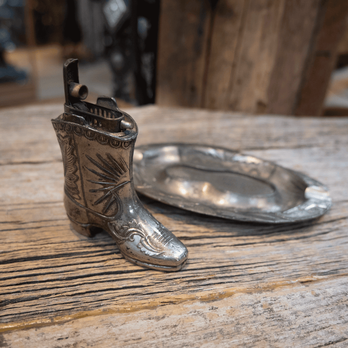 Late 40's Sterling Ashtray and Boot Lighter