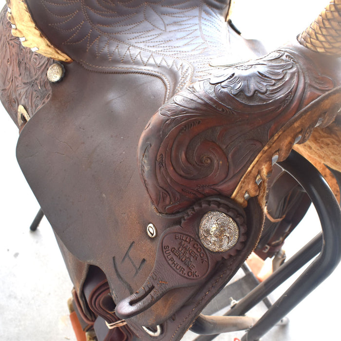 Used 13.5" Billy Cook Rider Saddle Sale Barn Billy Cook