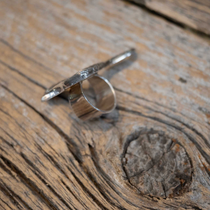 Handmade Ahmad Khan Sterling Silver Longhorn Scarf Slide