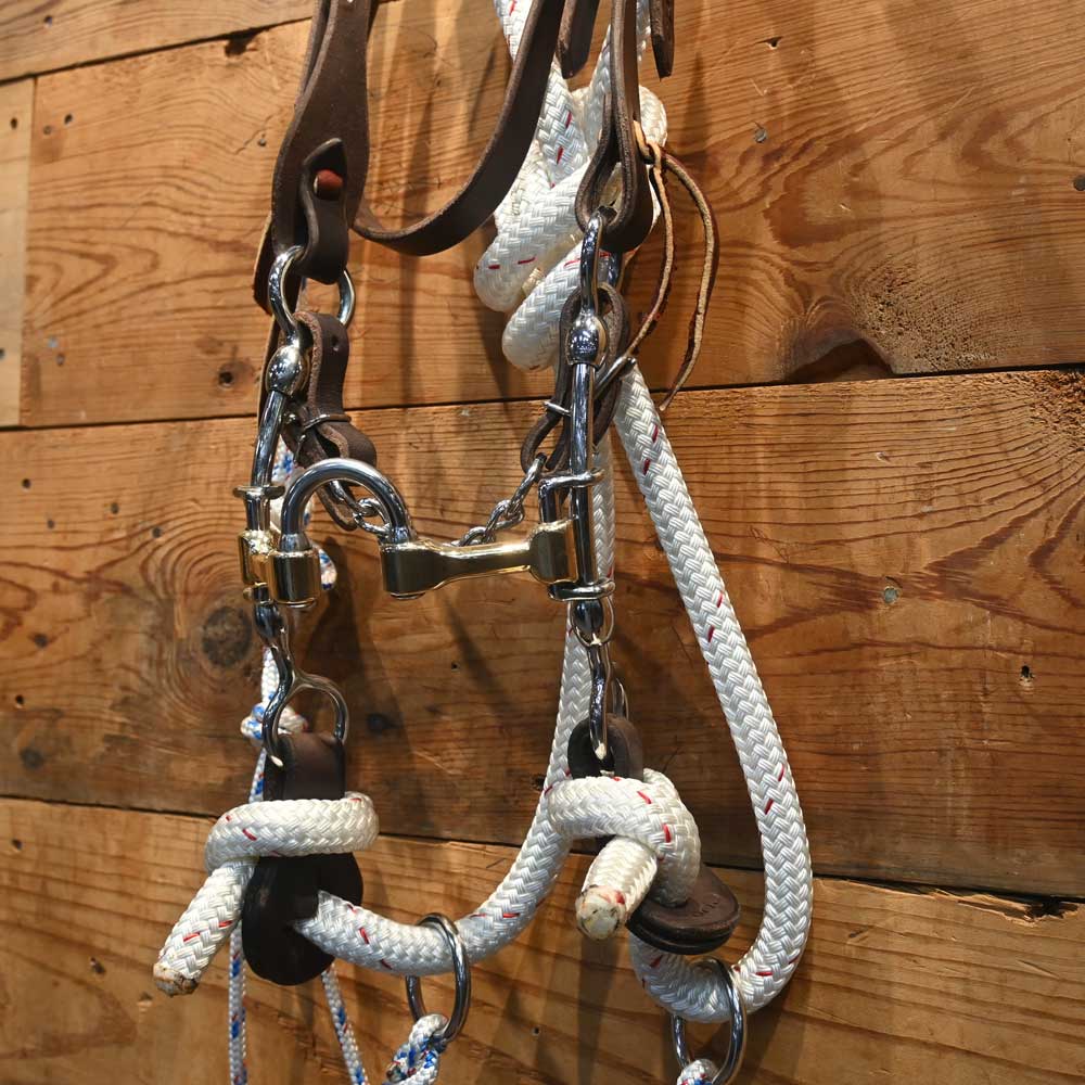 Cow Horse Supply Bridle Rig - DL Correction - Gag - Rope Martingale CHS191 Tack - Training - Headgear Cow Horse Supply   