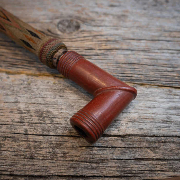 Vintage Prison Made Horse Hair Peace Pipe Collectibles Deer Lodge Prison