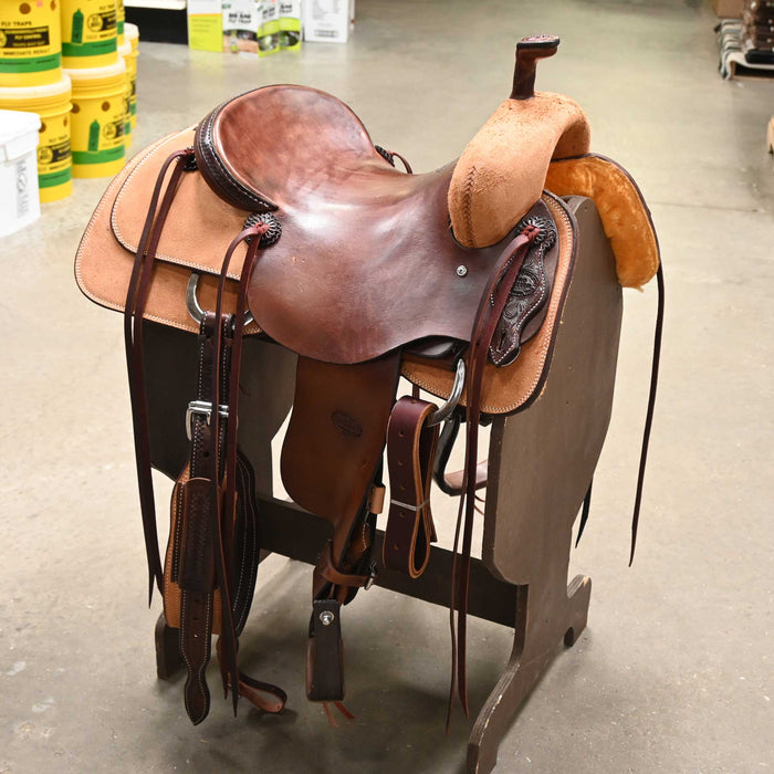 15.5" TESKEY'S PRO CUTTER RANCH CUTTER SADDLE