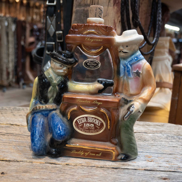 1970 "Cheyenne Frontier Days, Daddy of 'em All" Whiskey Decanter Ezra Brooks Whisky Decanter