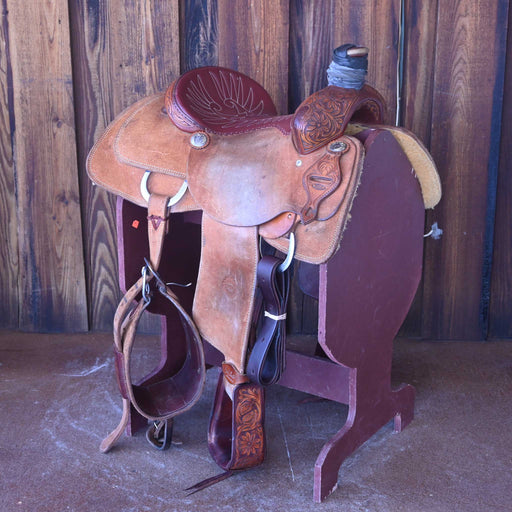 14" USED JEFF SMITH ROPING SADDLE Saddles - New Jeff Smith