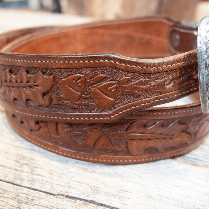 1980's Bohlin Sterling Silver Buckle set on 40" Bohlin Belt