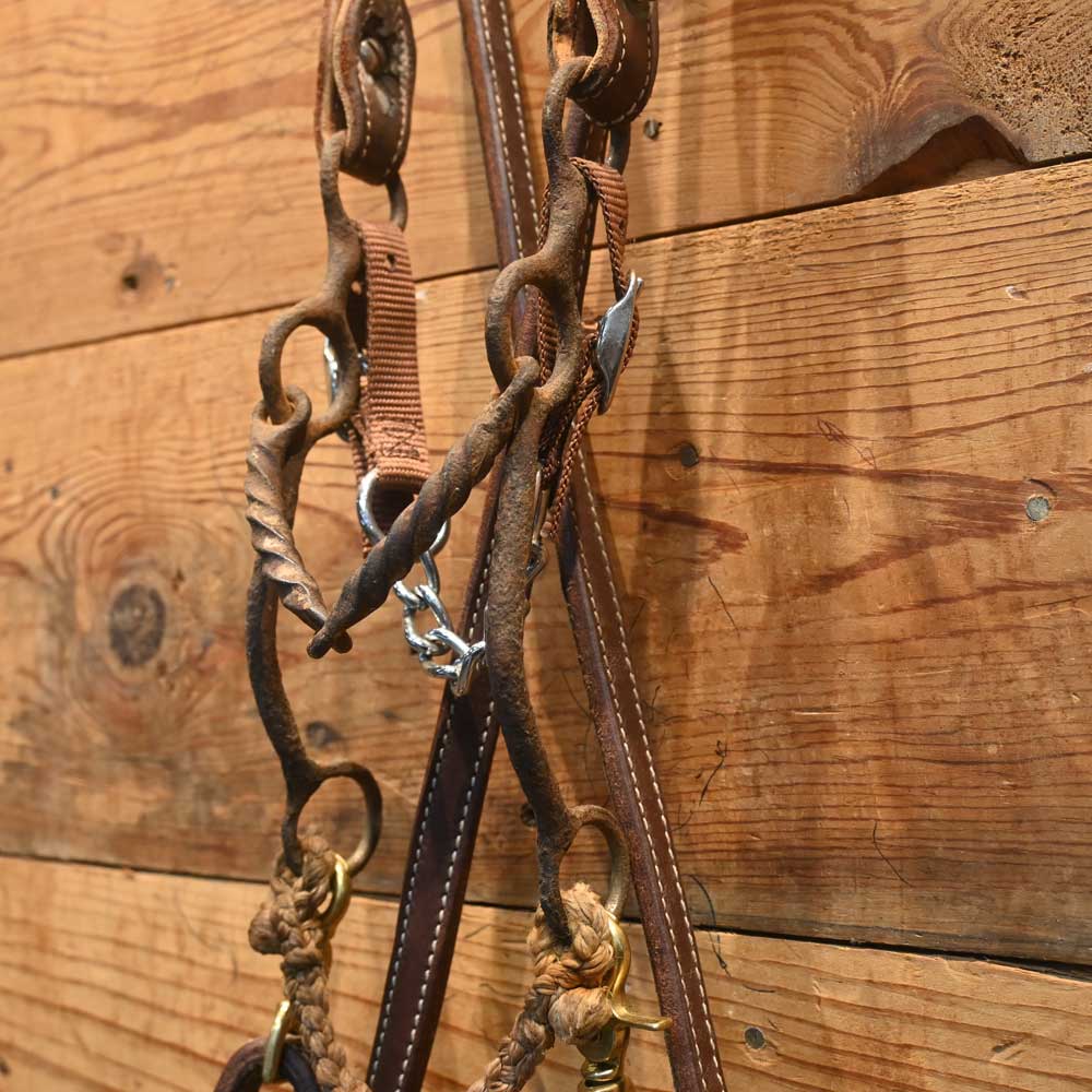 Bridle Rig - Circle Gag Slow Twist Shanked Snaffle Bit RIG338 Tack - Rigs MISC   