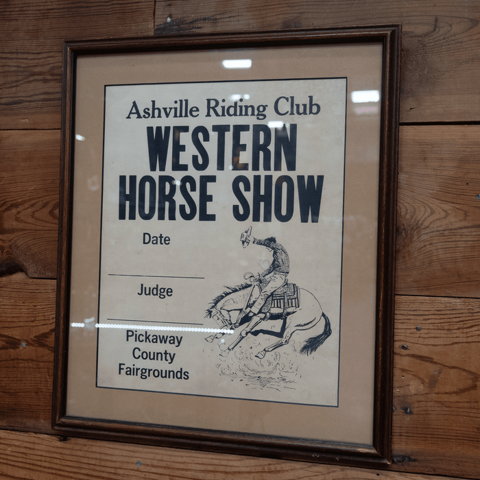 50's Ashville Riding Club Horse Show Framed