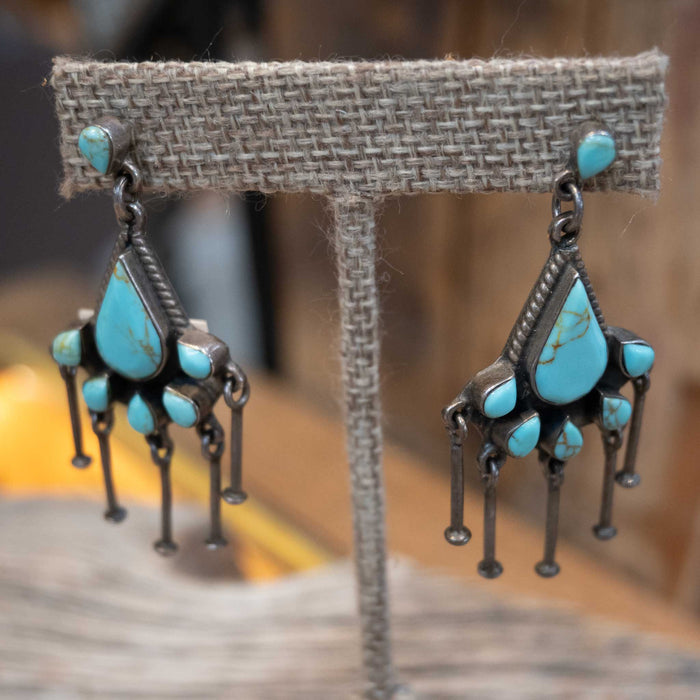 Vintage Turquoise Drop Earrings WOMEN - Accessories - Jewelry - Pins & Pendants MISC