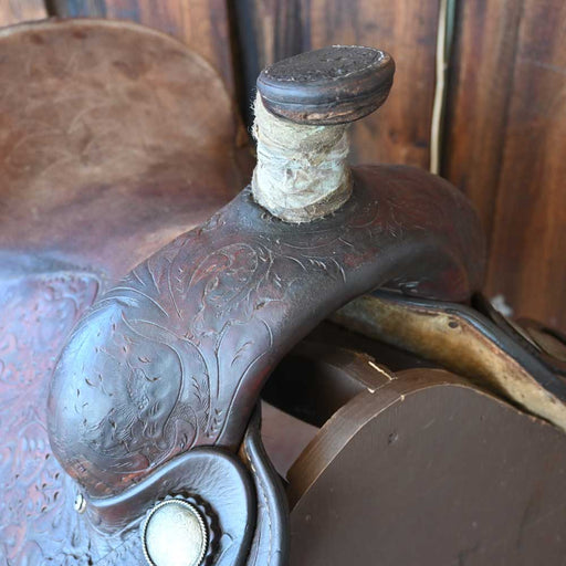 14.5" USED DEE PICKET ROPING SADDLE Saddles - Used Dee Picket