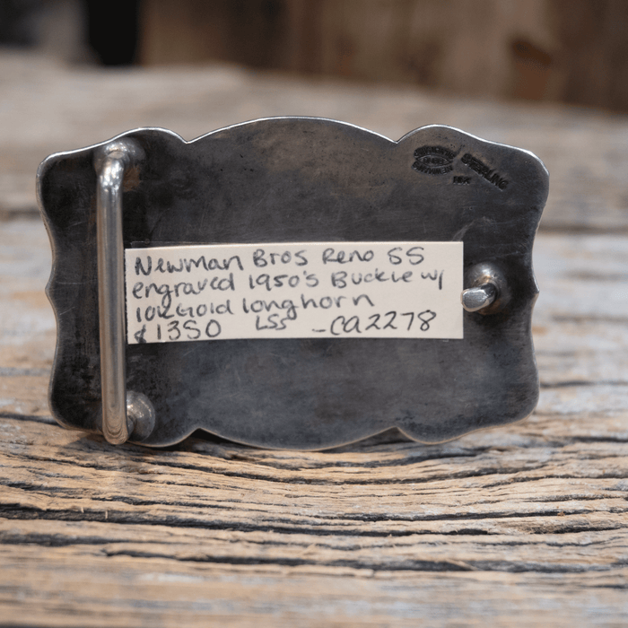 1950's Newman Bros Longhorn Belt Buckle