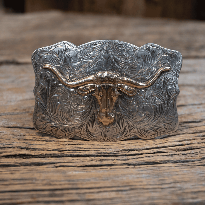 1950's Newman Bros Longhorn Belt Buckle