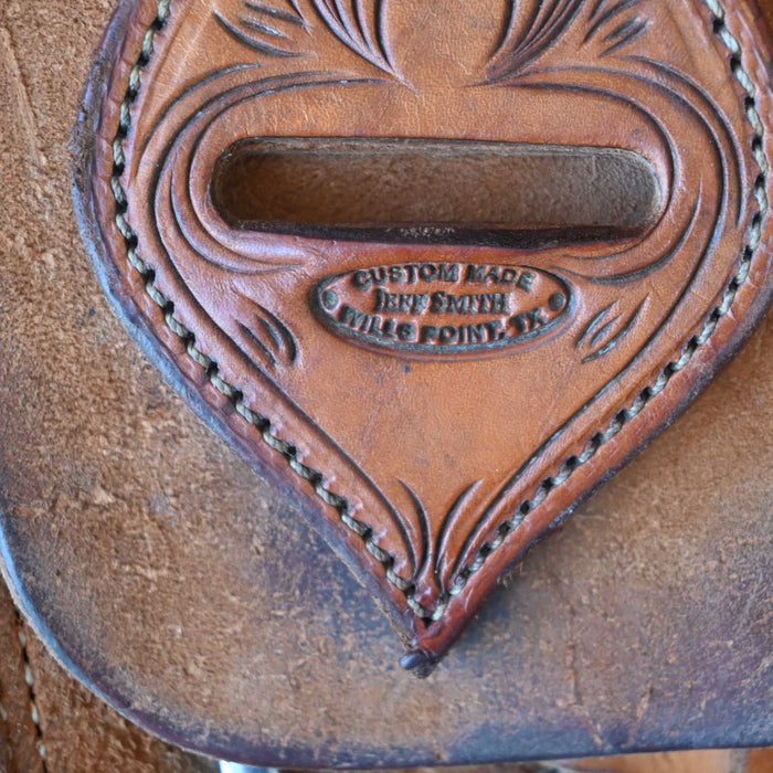 14" USED JEFF SMITH ROPING SADDLE Saddles - New Jeff Smith