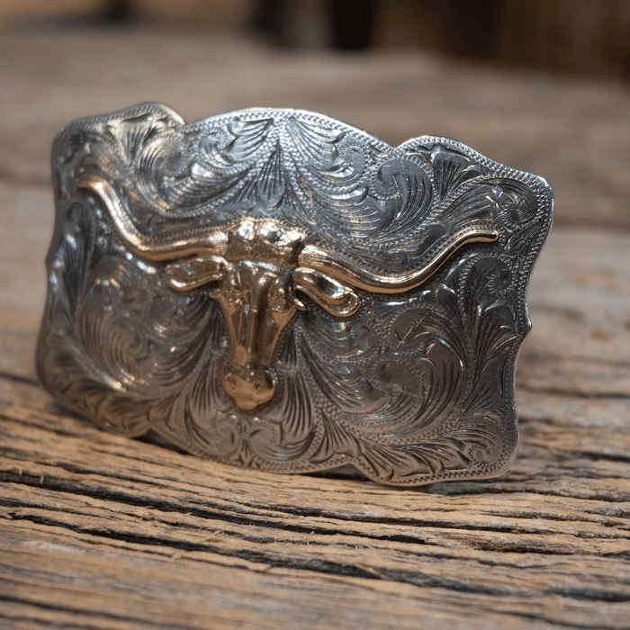 1950's Newman Bros Longhorn Belt Buckle