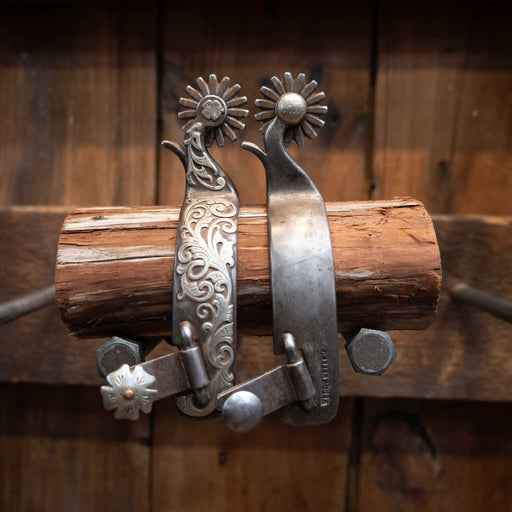 Kerry Kelley Silver Mounted 16pt. Spurs Tack - Spurs Kerry Kelley