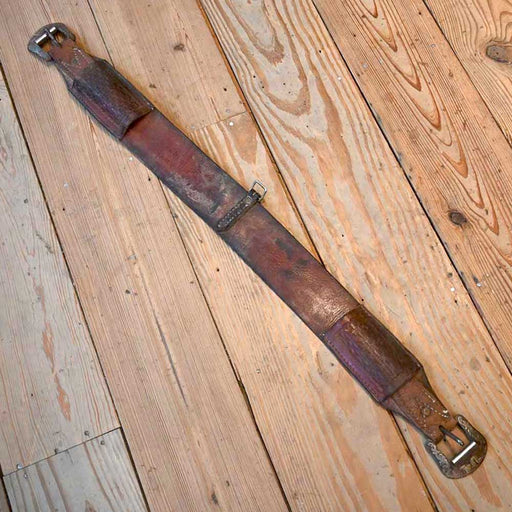 Spiller Leather Back Cinch w/Spiller Buckles Tack - Cinches Spiller Hardware
