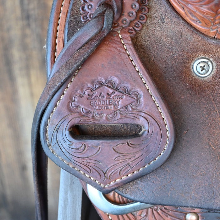 16.5" USED LUKE LANE RANCH CUTTER SADDLE