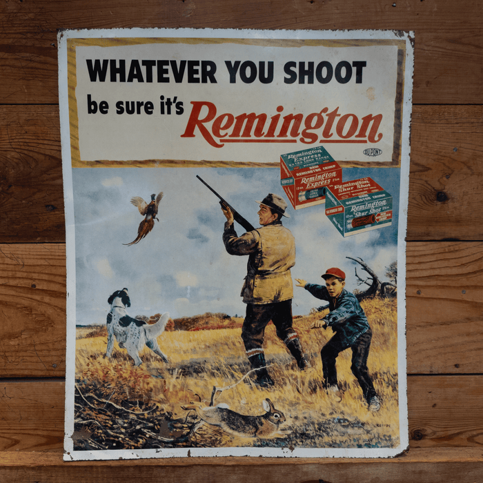 Vintage Remington Advertisement Metal Sign
