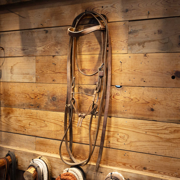 D-Ring Twisted Snaffle Bridle Rig