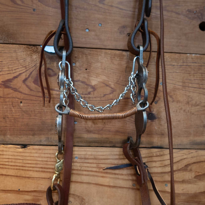 Paul Petska Copper Wrapped Mullen Bridle Rig