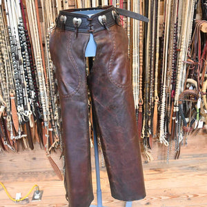 Vintage Western Cowboy Chaps - Handmade by Dave Shelley - Cody Wyo.  _C490 Tack - Chaps & Chinks Dave Shelley   