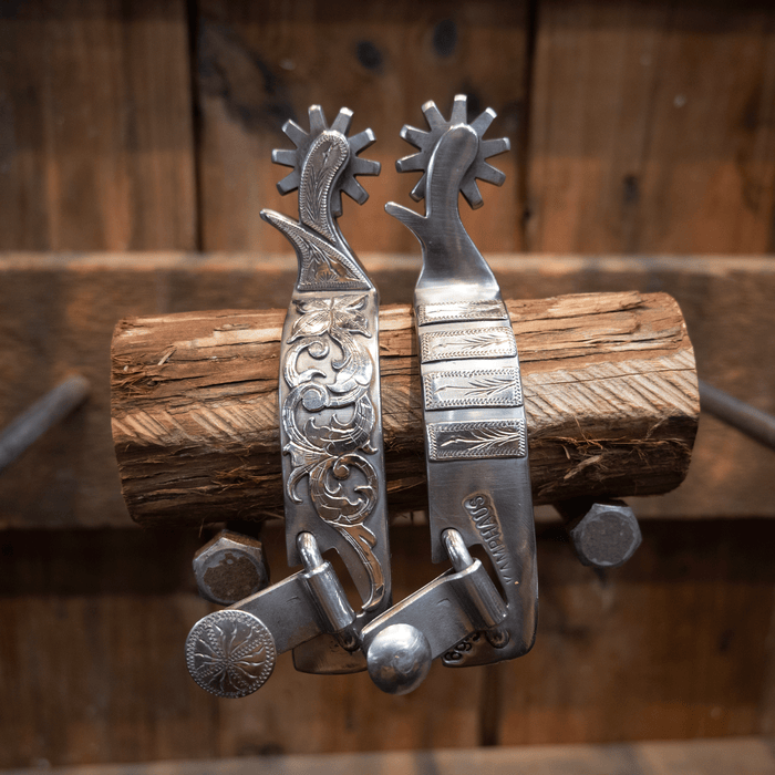 Kamphaus Silver Mounted 10pt. Spurs
