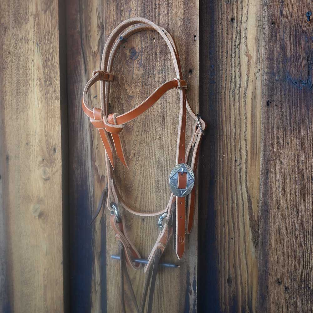 Joe Hipp Braided Leather Headstall -  and a Headstall Buckle JHL001 Tack - Headstalls Joe Hipp   