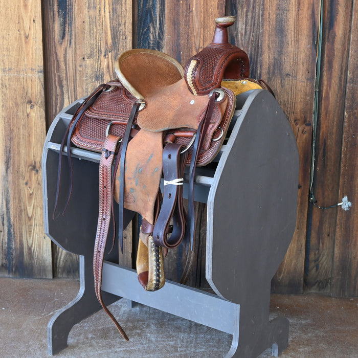 10" USED TESKEY'S JR RANCH ASSOCIATION SADDLE